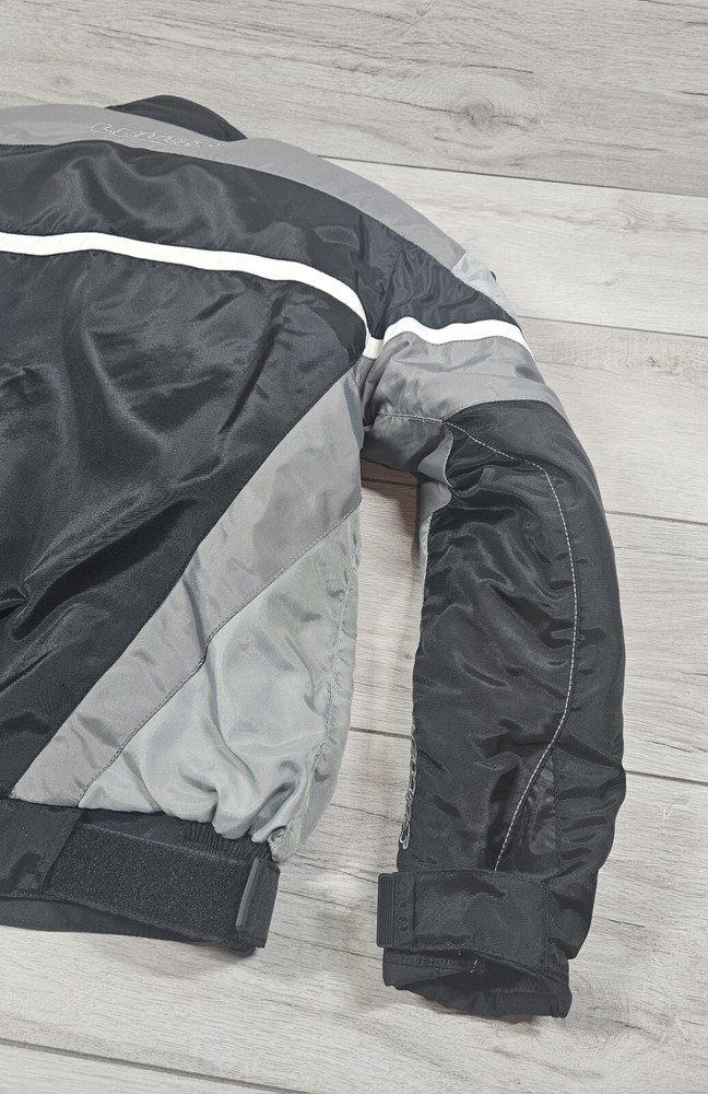 Lewis Motorcycle Jacket Textile Unisex Black/Grey Size S