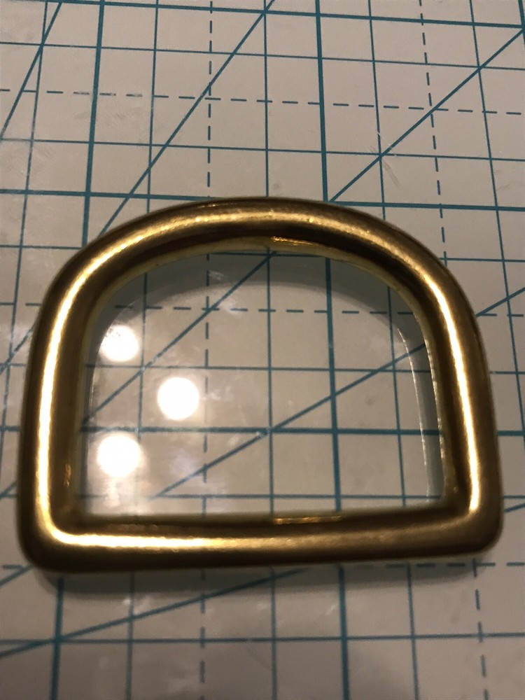 1" Solid Brass Cast D Rings (Pack Of 10)