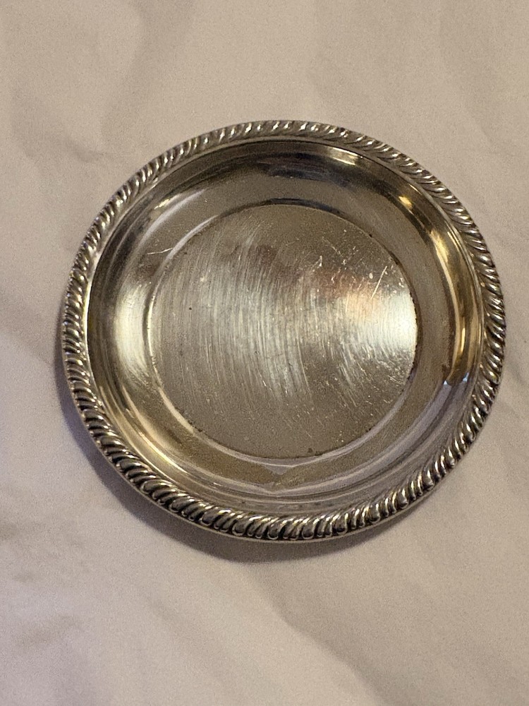 Solid Sterling Silver Vintage Nut Dish 3.25” 10.7 Grams