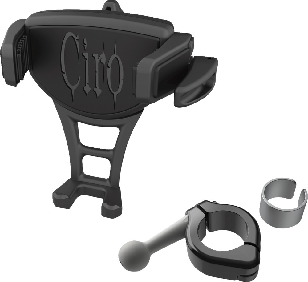 Ciro Constrictor Black Universal 7/8 & 1" Handlebar Adjustable Phone Mount Kit