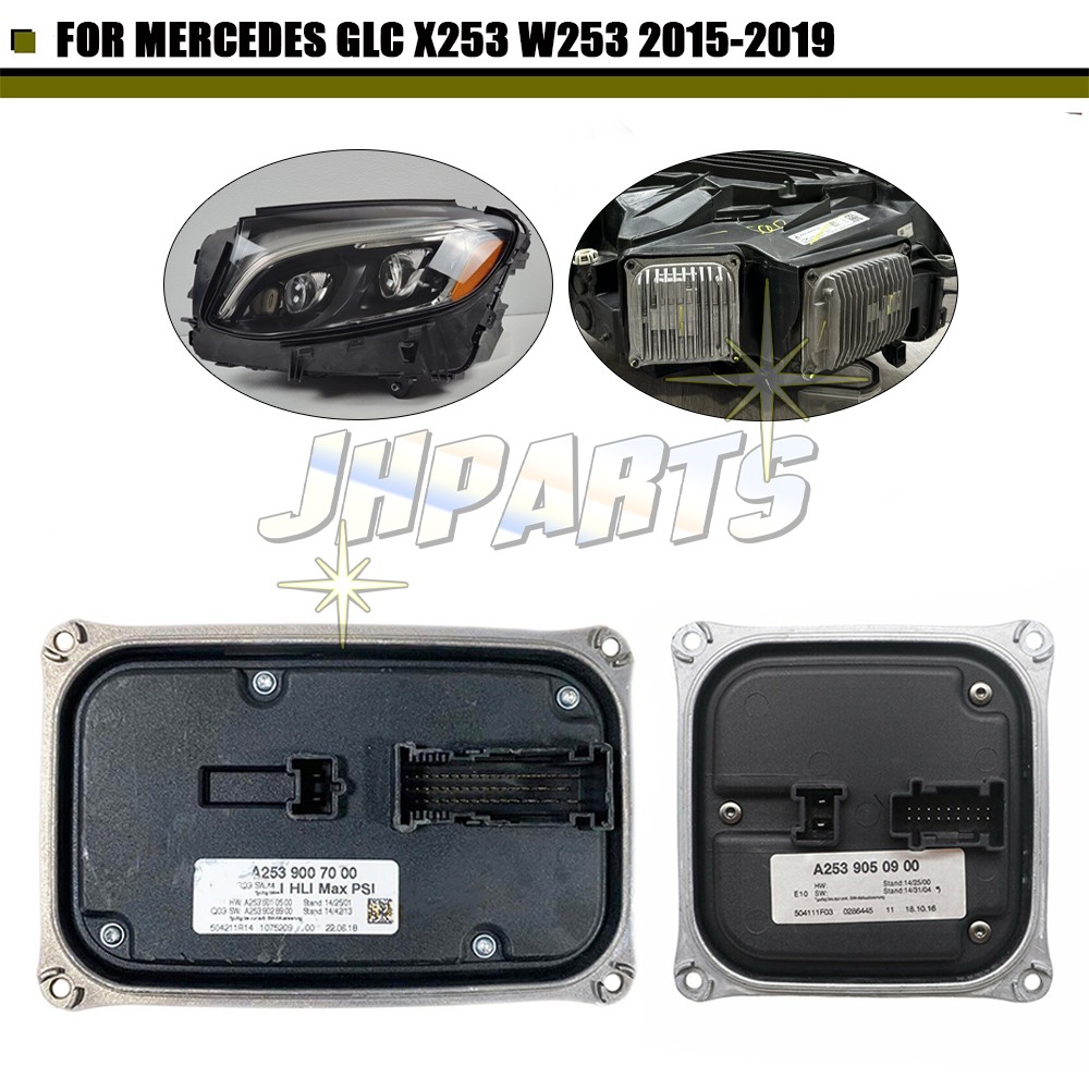 2pcs Left Headlight Control Module For Mercedes-Benz GLC X253 W253 2015-2019