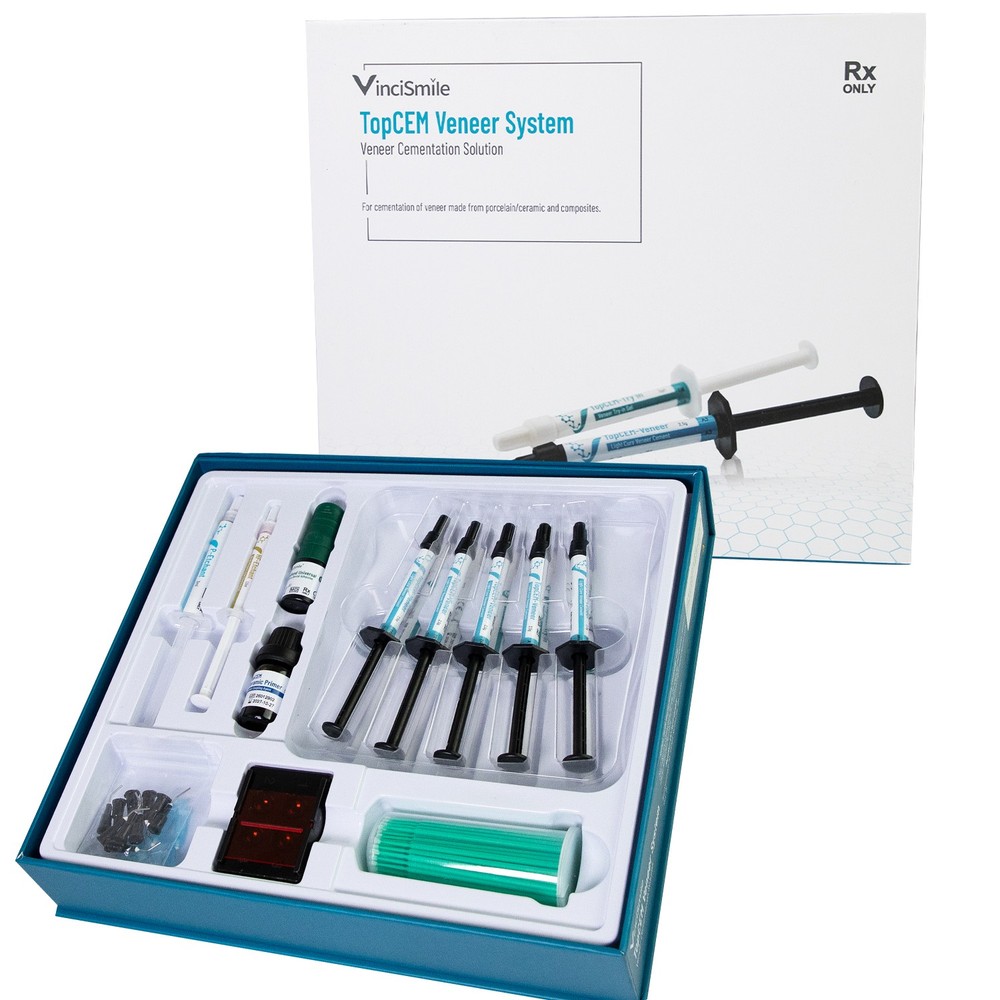 HUGE TOPCEM Veneer System 5pc Cement 5pc Try-in Gel Cementation Restorations Kit
