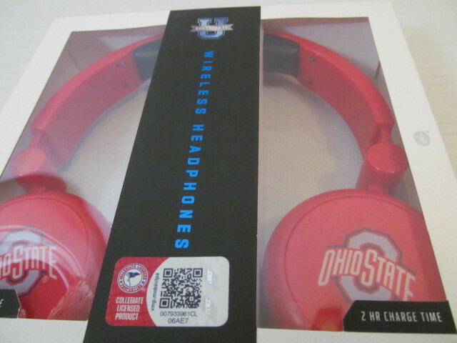U Collegiate SOAR Wireless Bluetooth Headphones, Ohio State Buckeyes