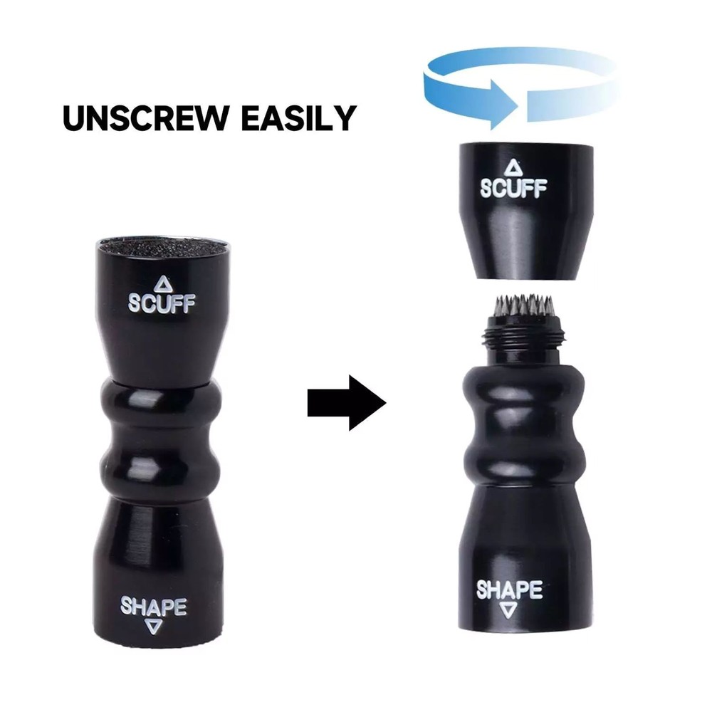 Black Billiard Pool Cue Tip Tool Scuffer Shaper Aerator Tip Pick Accessory