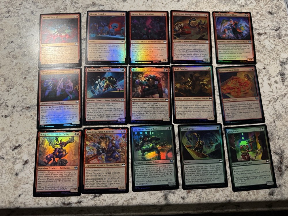MTG TMNT 2026 COMPLETE FOIL COMMON UNCOMMON set & Lands