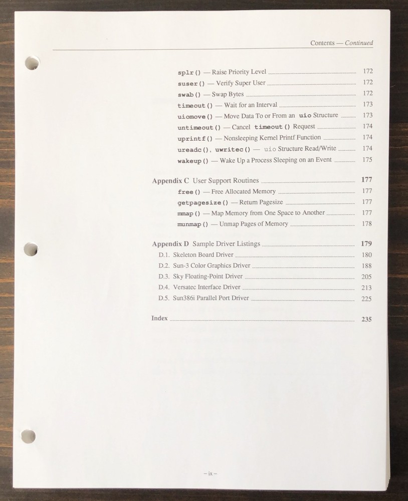 Sun Microsystems - Writing Device Drivers Manual (1990)