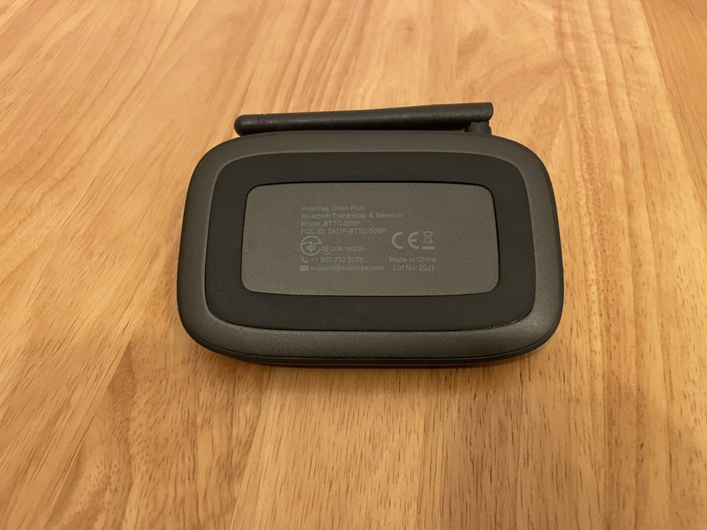 Avantree Oasis Plus Bluetooth 5.0 Transmitter Receiver aptX Low Latency TX RX