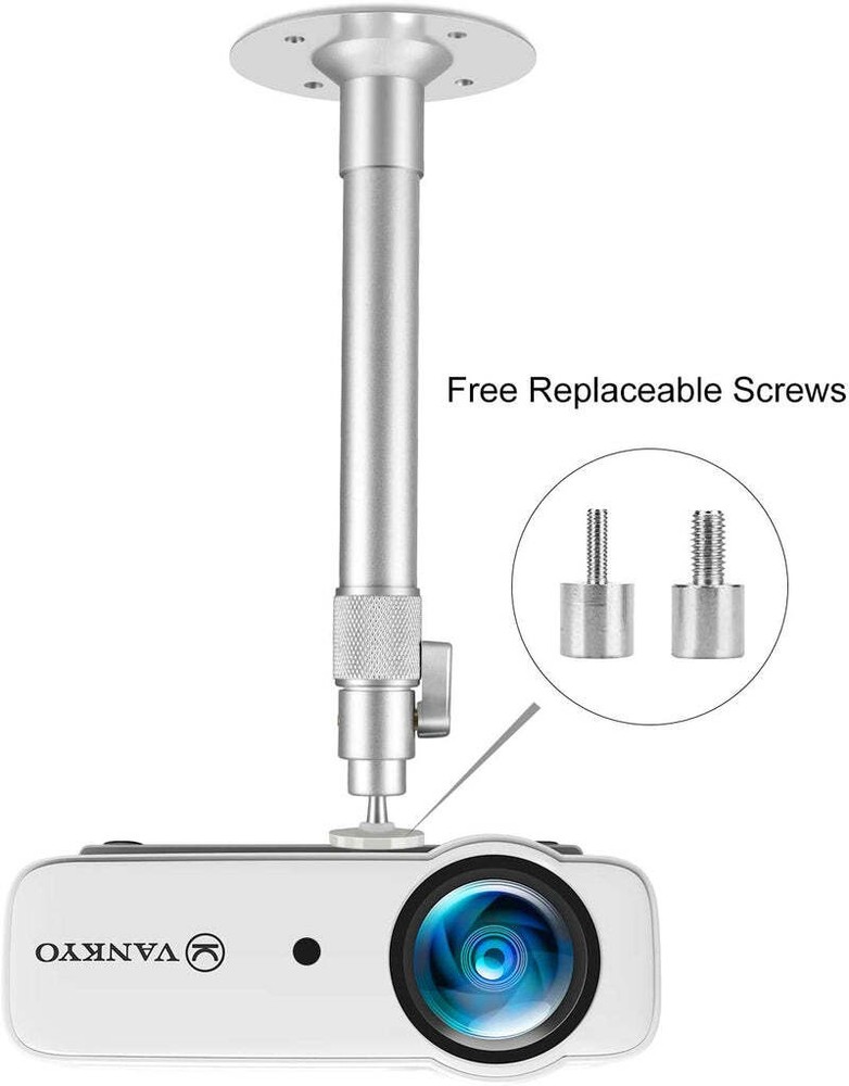 Universal Extending Projector Ceiling Mount 360° Rotatable for Home Theater