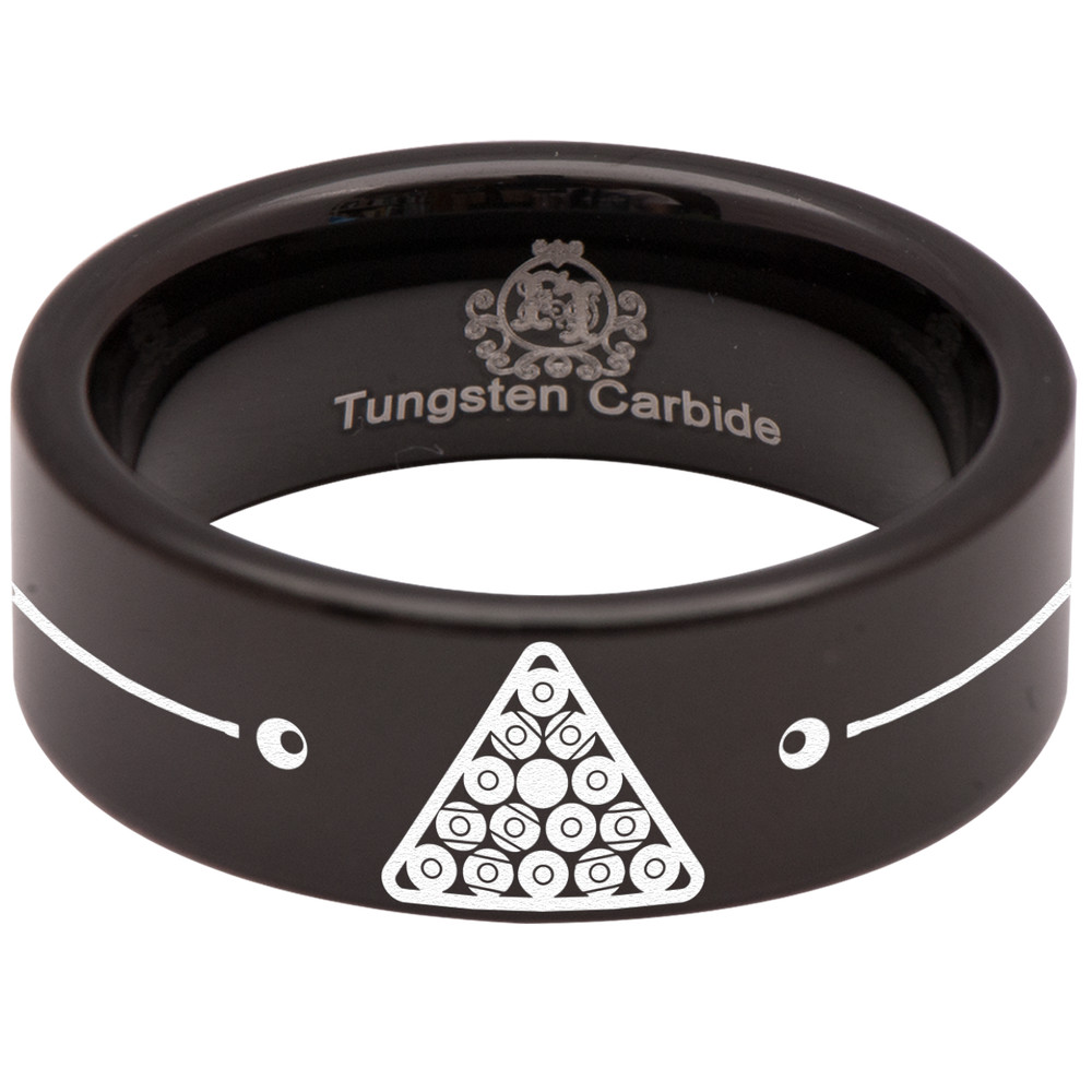 Billiards Tungsten Carbide Ring