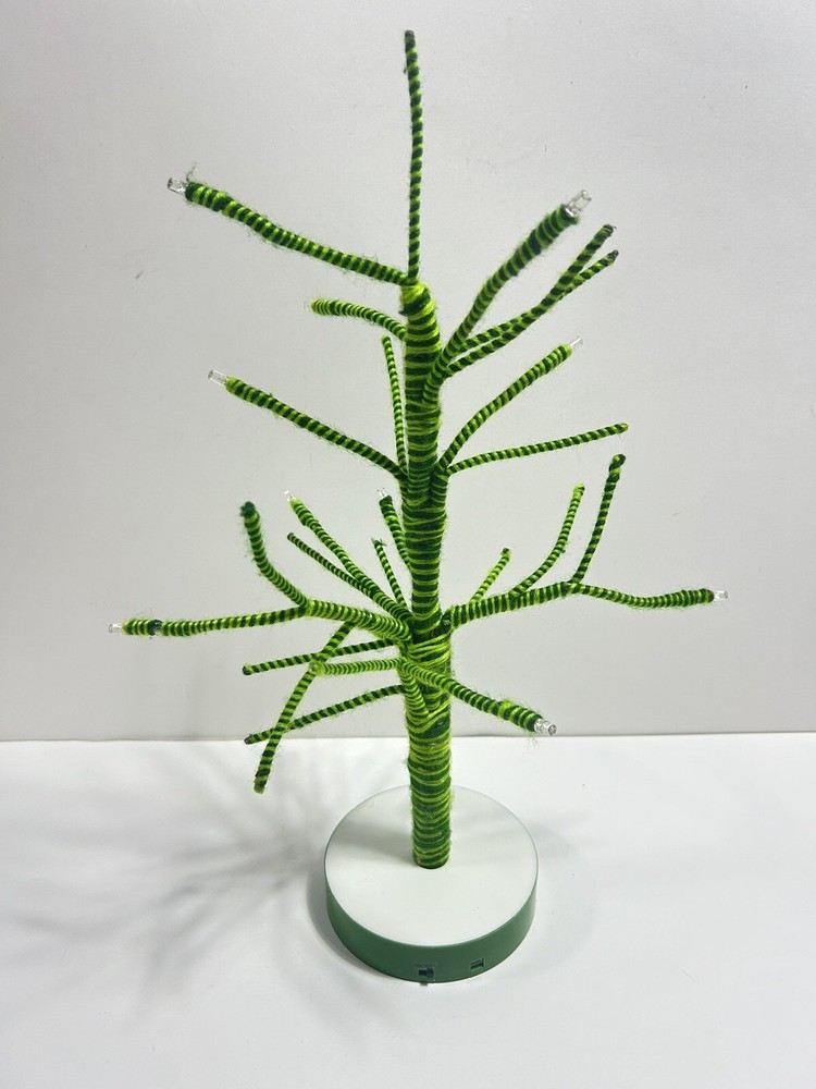 Target Wondershop Felt Lit Tree Striped 16”