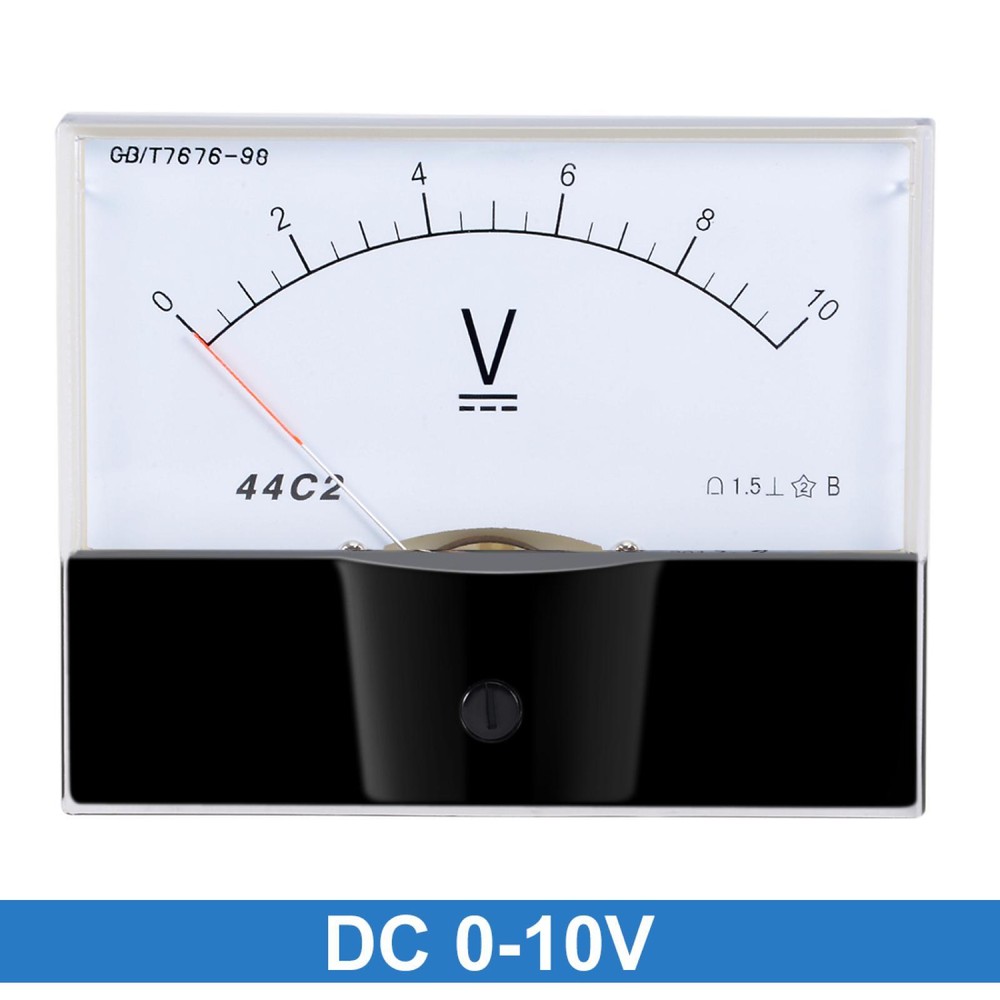 DC 0-10V Analog Panel Voltage Gauge Volt Meter 44C2 1.5% Error