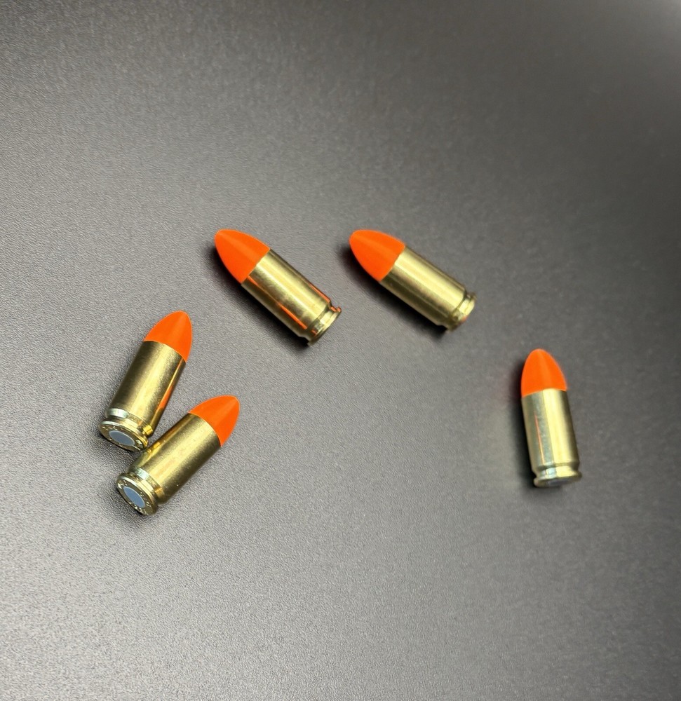 5pcs 9mm Snap Cap Dummy Rounds