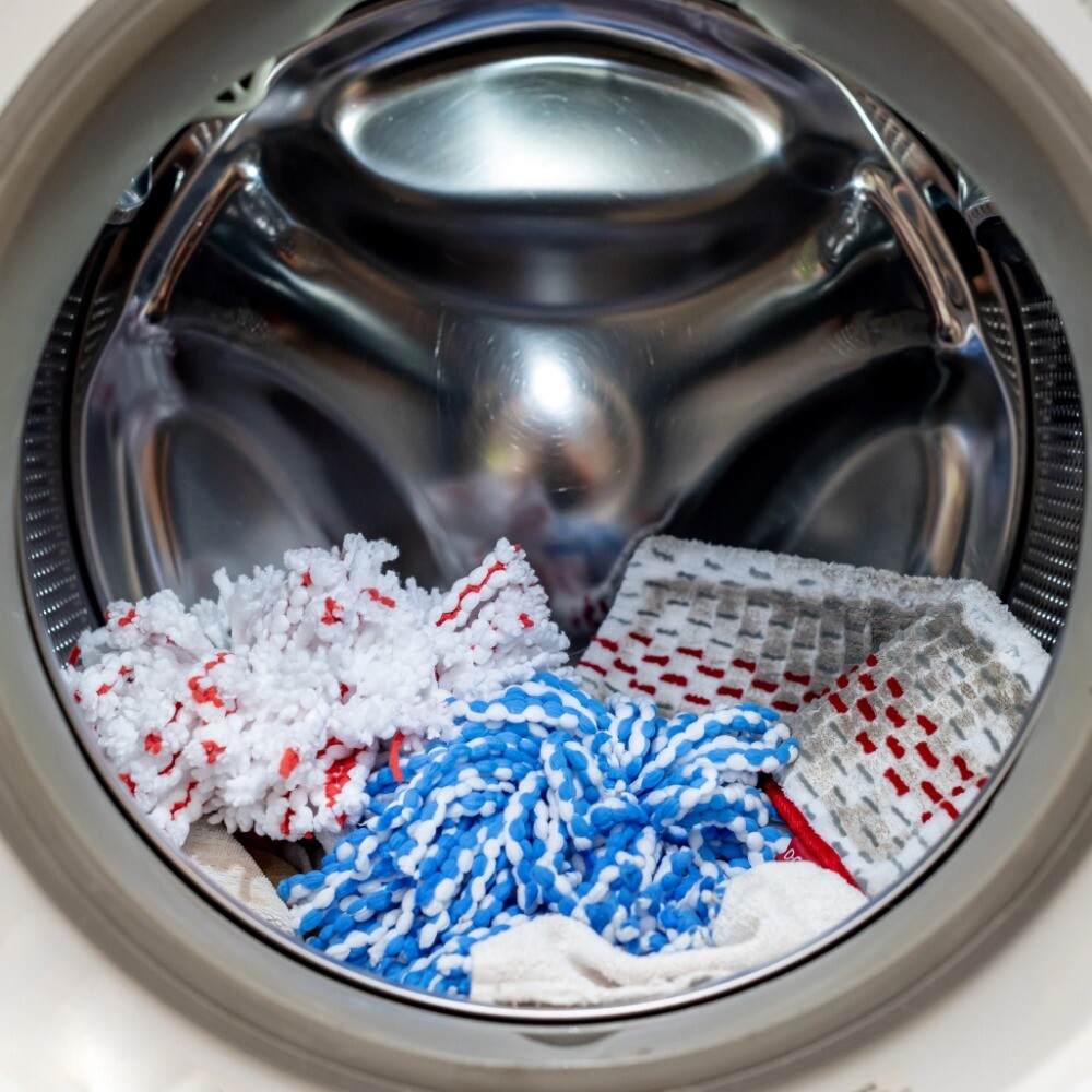 RinseClean Spin Mop Head Replacement, Machine Washable Microfiber Refill