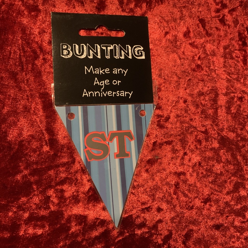 personalised Bunting Items ‘ St’ In Blue