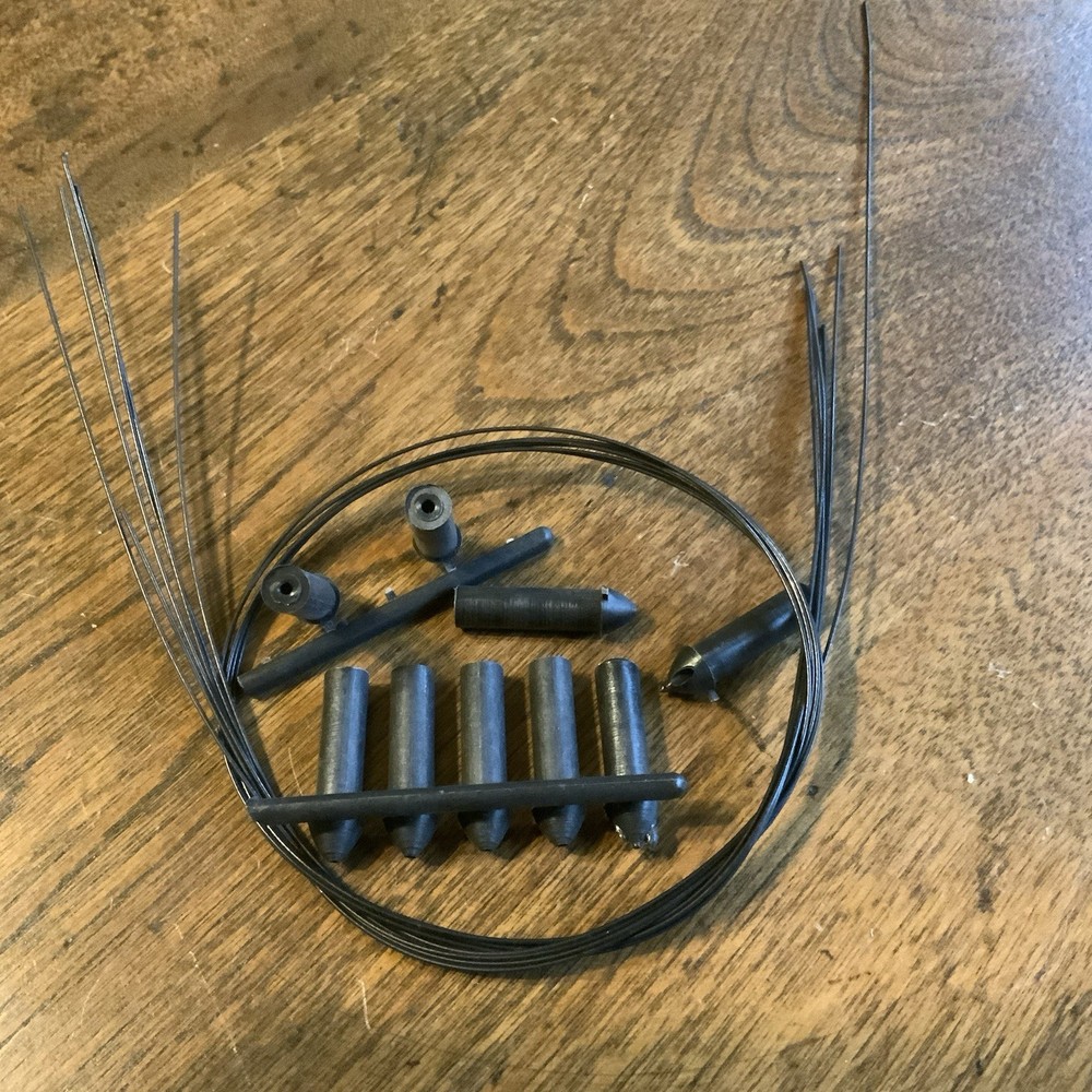 RC Airplane Control Surface Cables with Plastic Pass Through Guides