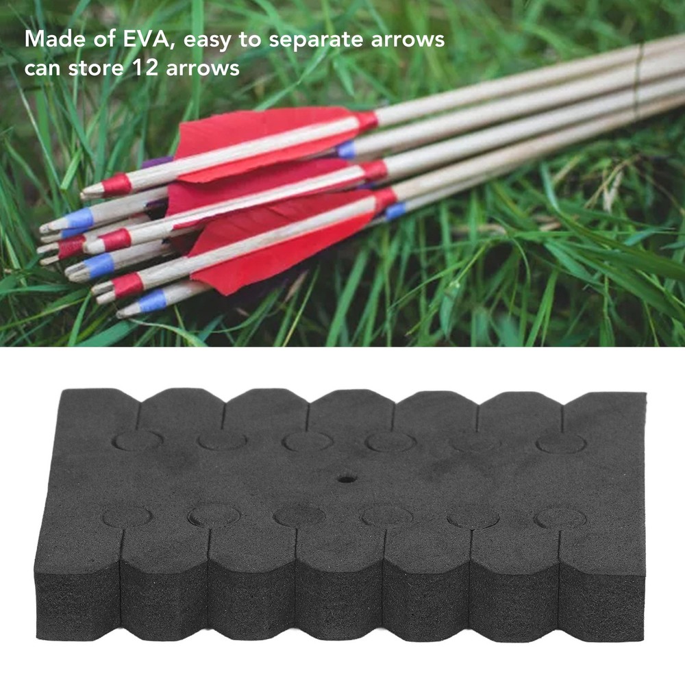 20Pcs Archery Rack EVA Black Rectangular 12 Arrows Separator Storage WT