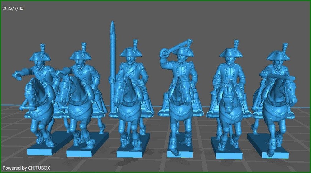 Spanish Dragoon - 6 Minis - 15mm epic size