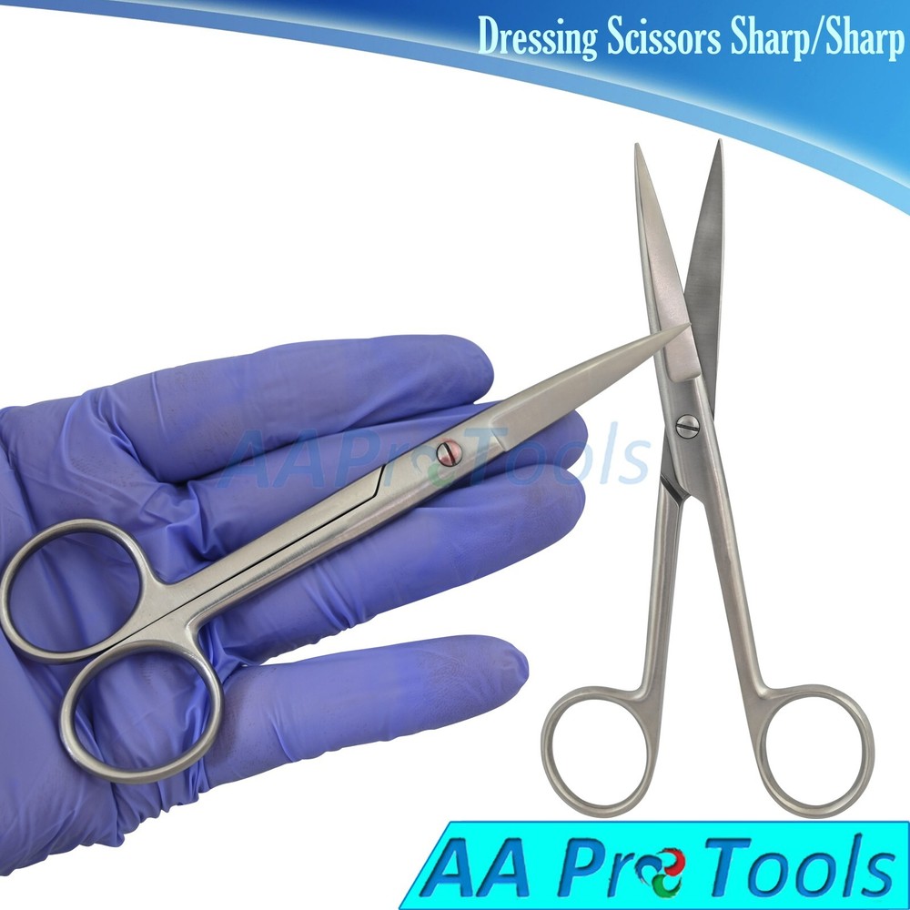 Dressing Nursing Surgical Scissors Sharp / Sharp Straight Operating Scissor 14cm