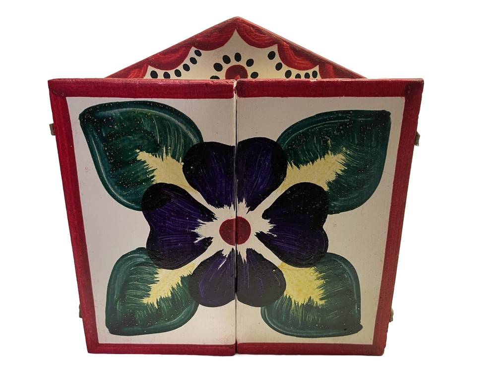 Vintage Peruvian Nativity Retablo,