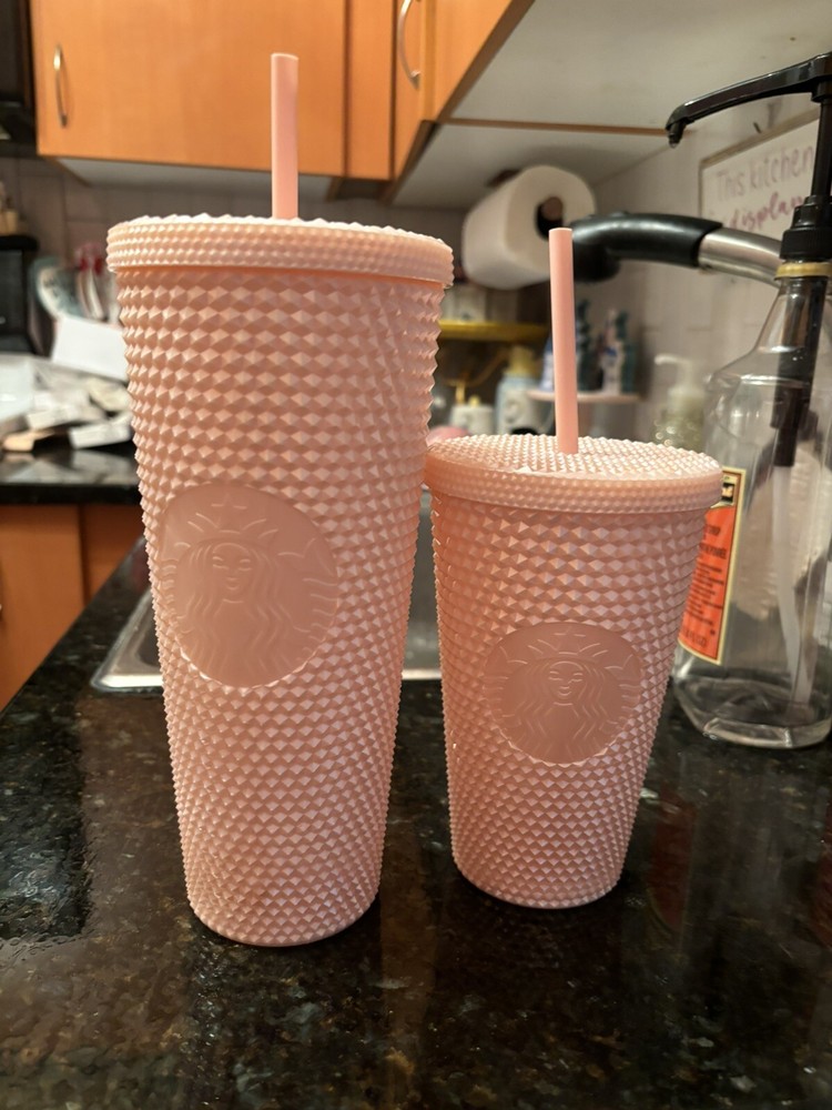 Starbucks Light Pink Studded Tumbler