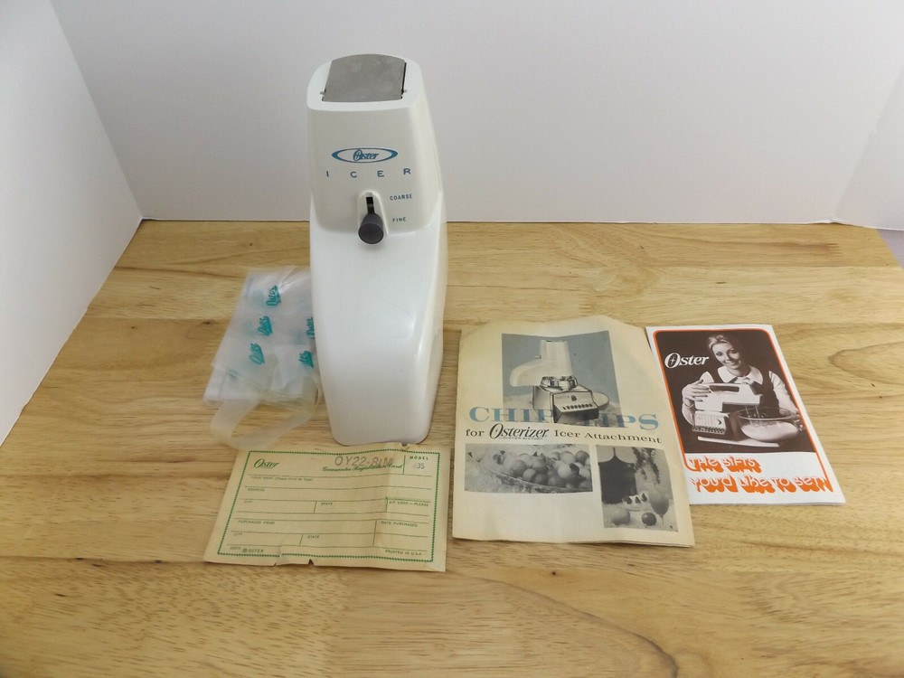 Osterizer Icer Attachment Ice Crusher Model 435 NIB 435-01