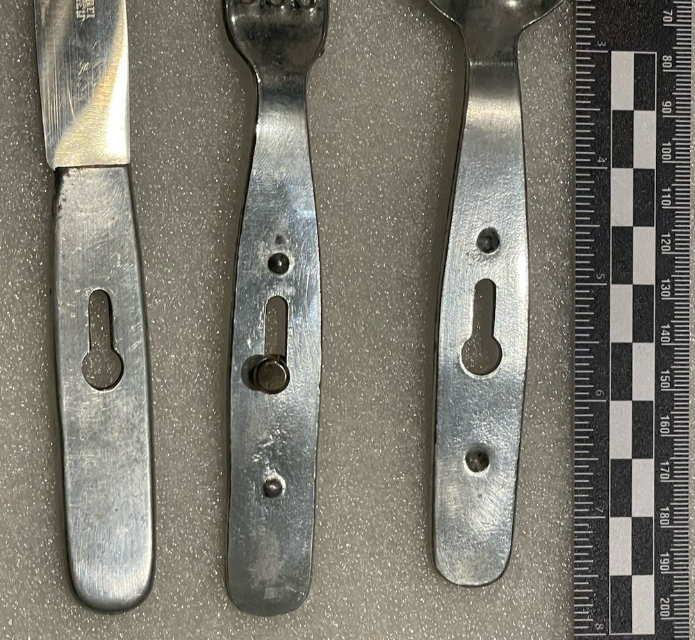 WWII German Three Piece Mess Fork, Spoon & Fork Set