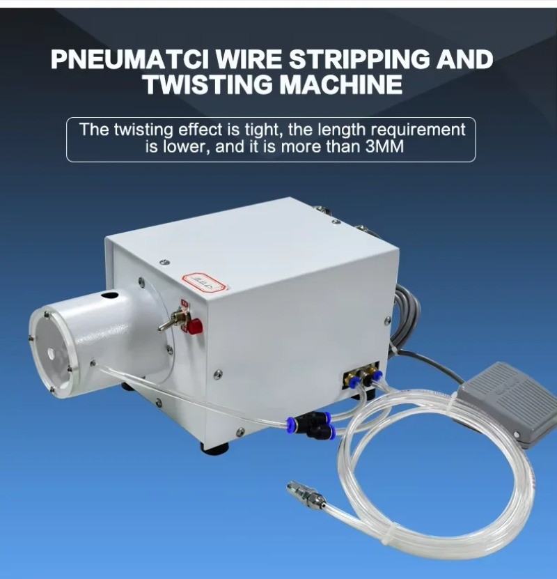 Pneumatic Rotary Multi-Core Wire Stripper for Wire Harness Processing