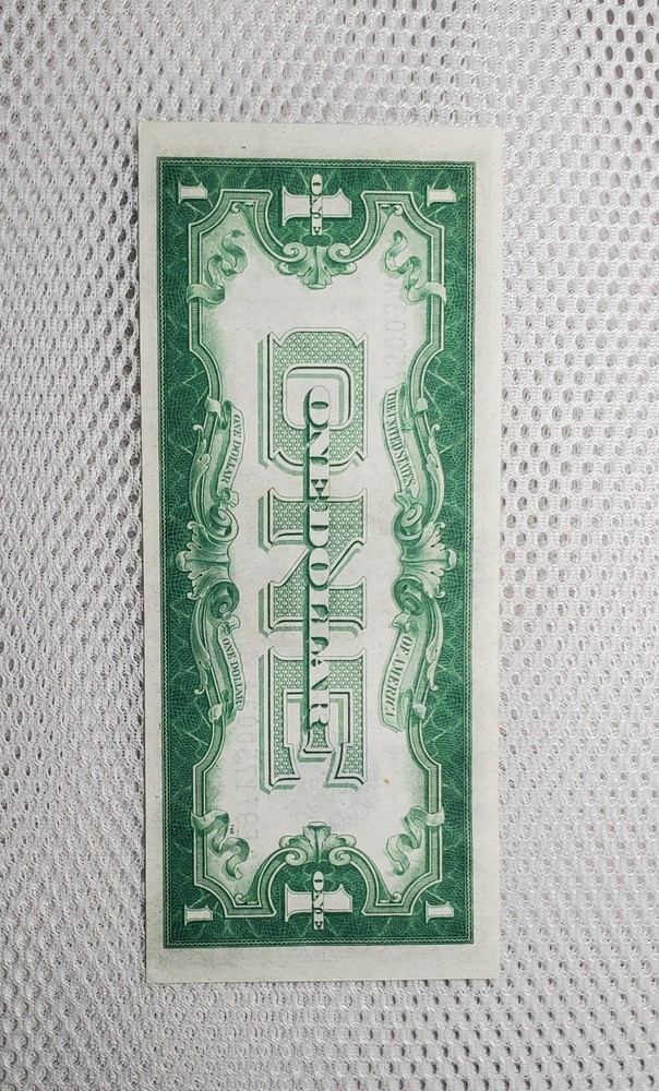 1928 $1 Silver Certificate Funny Back Consecutive Set Plain Series AU+/UNC Nice