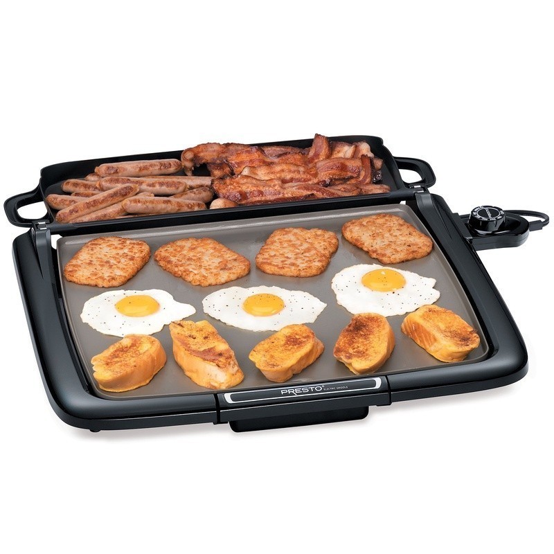 Ceramic Electric Griddle Cooking Surface Nonstick Multi-Function Tray Easy Clean