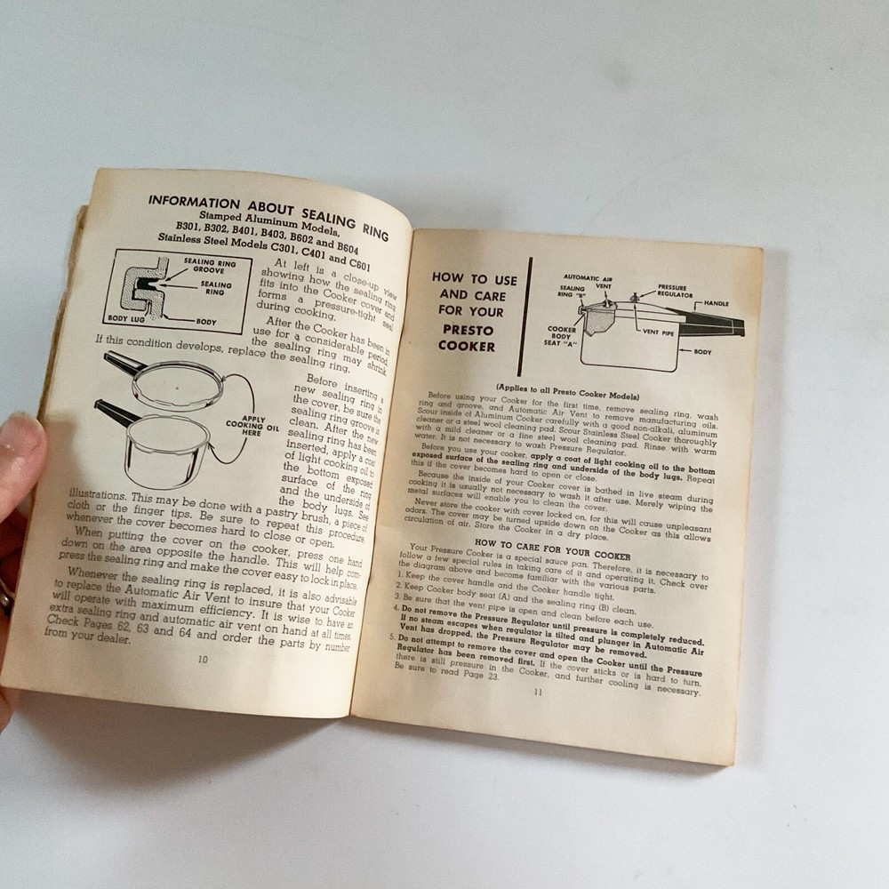 One Presto Control Master Operating User Manual Vintage Appliance