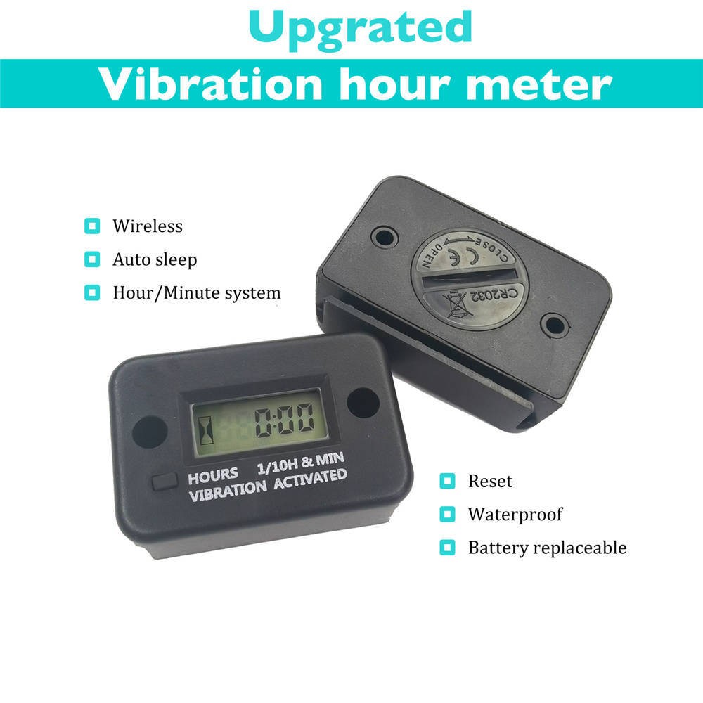 Digital Vibration Hour Meter Hour Meter LCD Hour Meter Motorcycle