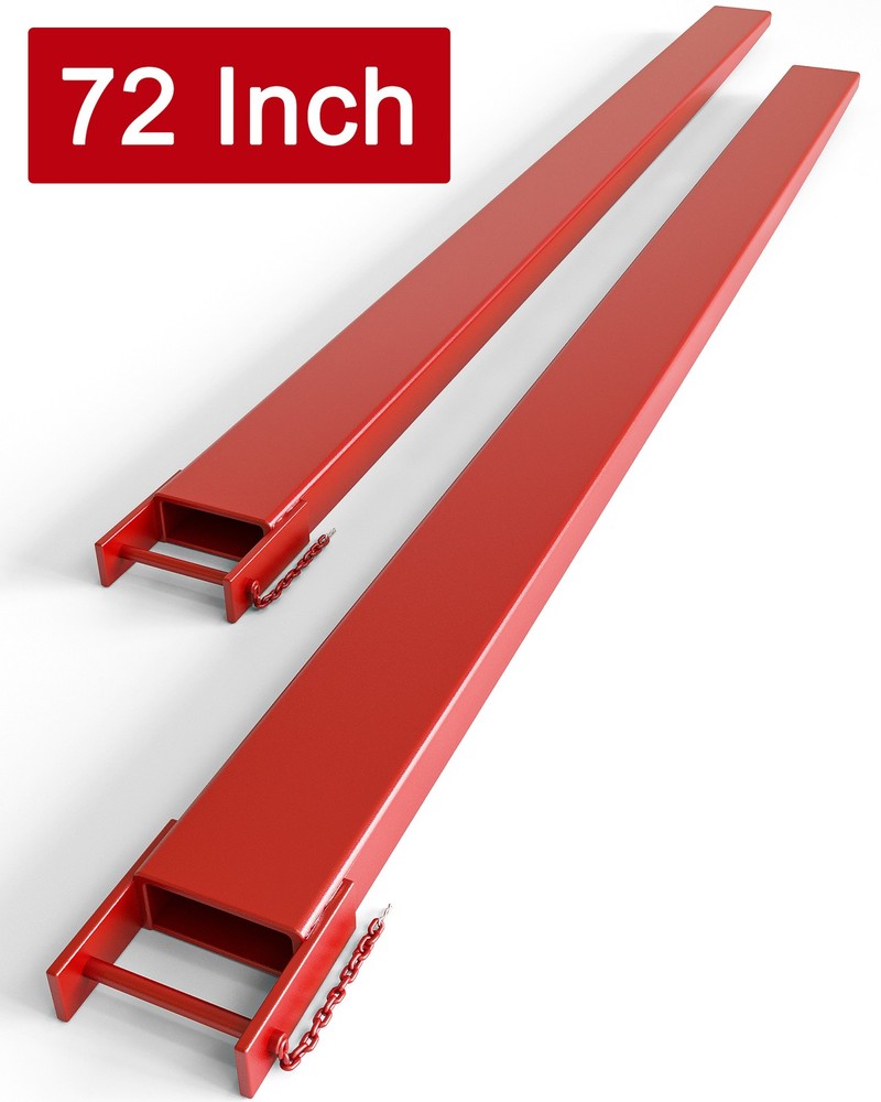 2pc 72"/84" Pallet Fork Extensions 4.5" Width Fork Extensions for Forklift Truck