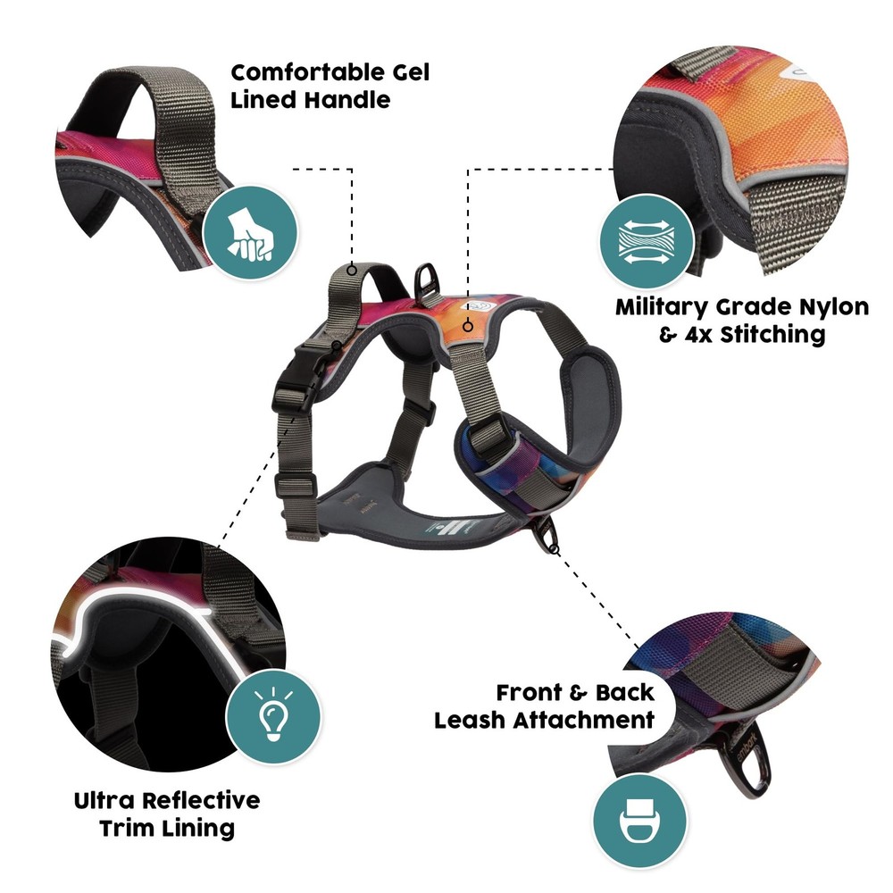Embark Adventure No Pull Dog Harness, Reflective Trim No Pull Harness for Med...