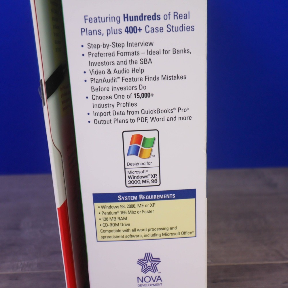 Business Plan Writer Deluxe 8.0 2005 Windows XP