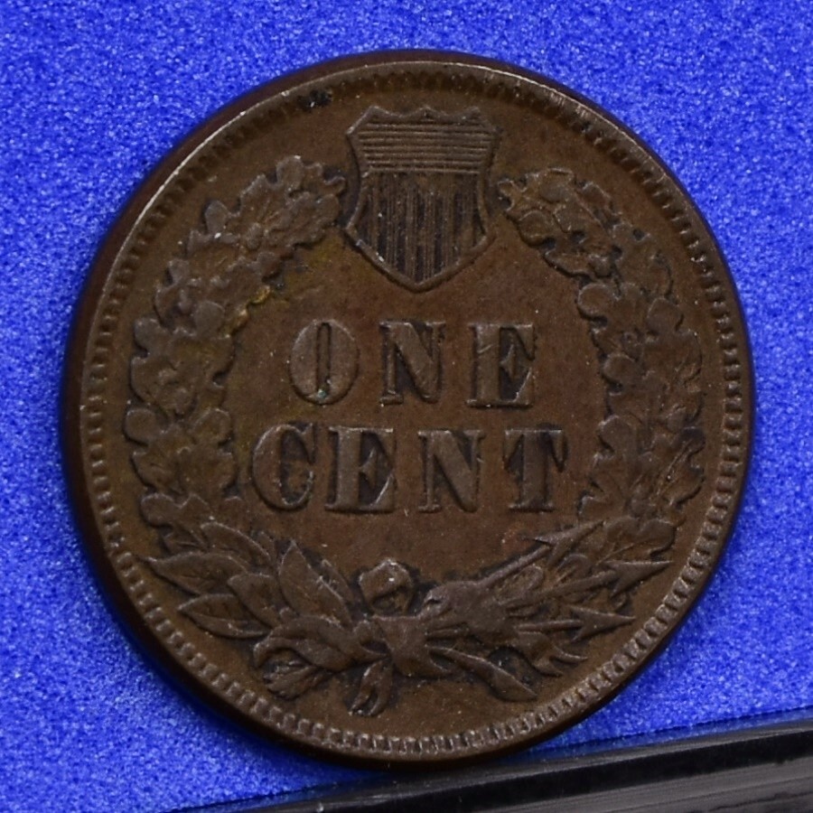 1874 Indian Cent - V Ch VF (#57416-L)