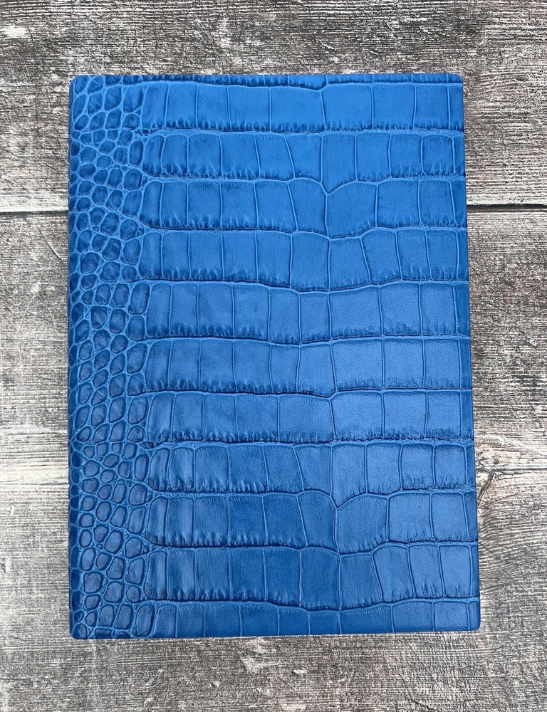 Smythson Medium Blue Mara Soho Notebook