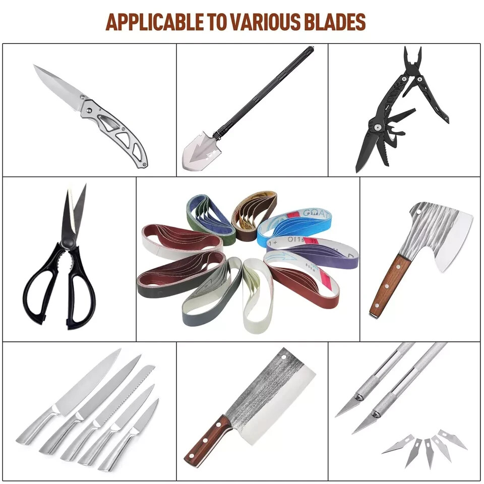 45New Replacement Belt Kit for Work Sharp Knife Tool Sharpener Ken Onion Edition