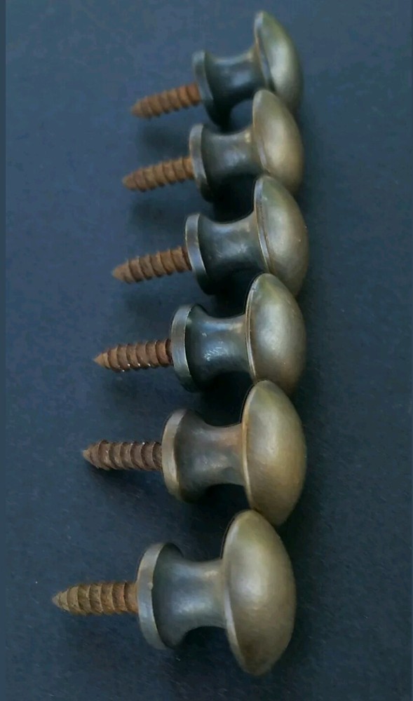 100 Sm.vtg. Antique Style Solid Brass Stacking Barrister Bookcase 5/8" Knobs #K2