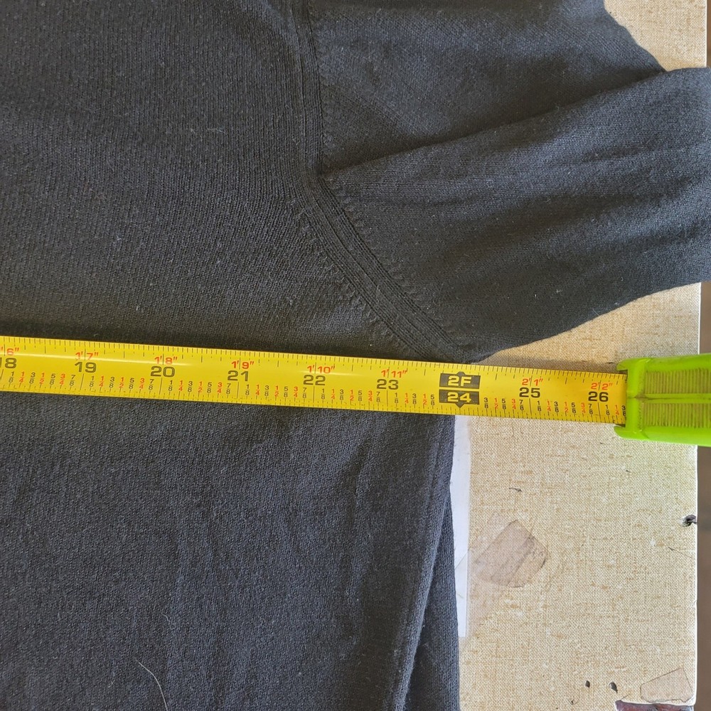 Zegna Sport Mens Black LS Pullover Viscose Poly Blend XL EUC