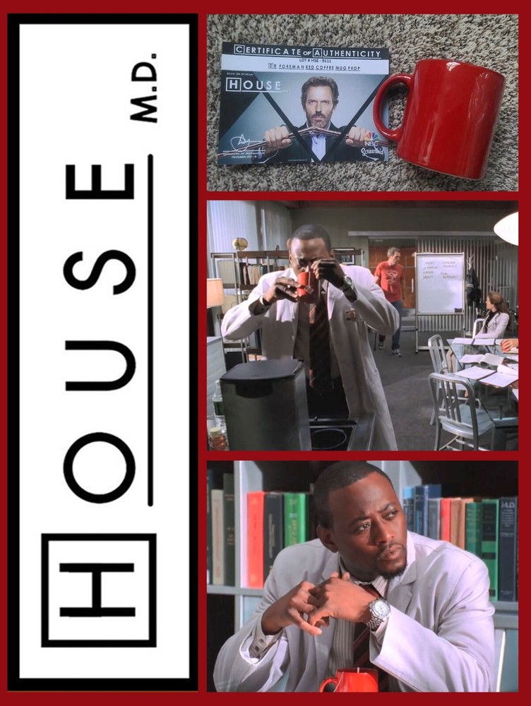 HOUSE MD: Dr. Foreman/Omar Epps Coffee Cup Studio COA