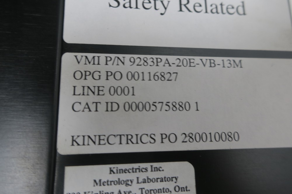 Versatile Measuring Instruments 9283PA-20-E-VB-13M Panel Meter 0-2.5m