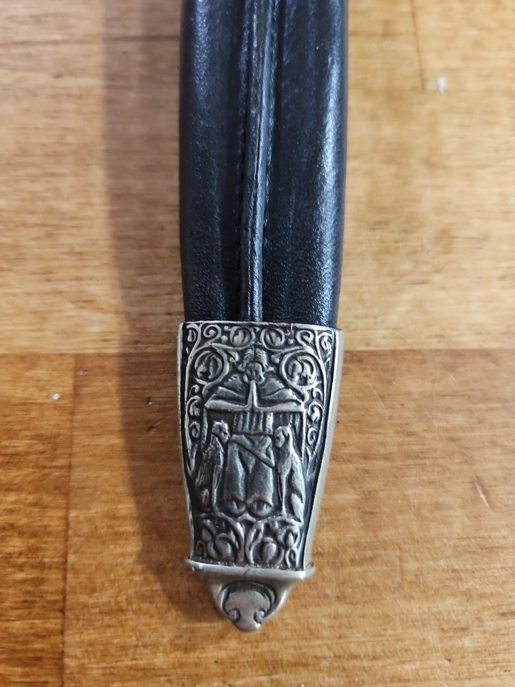 Linder Kris Dagger with leather sheath,