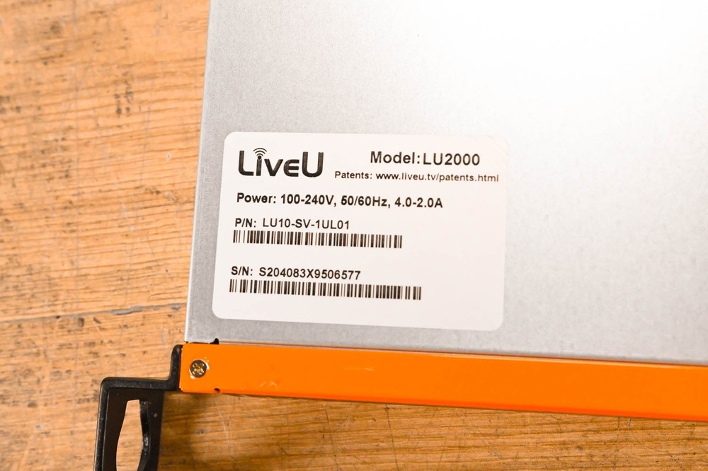 LiveU LU2000 Dual HD Output Decoder Server CG01T4X