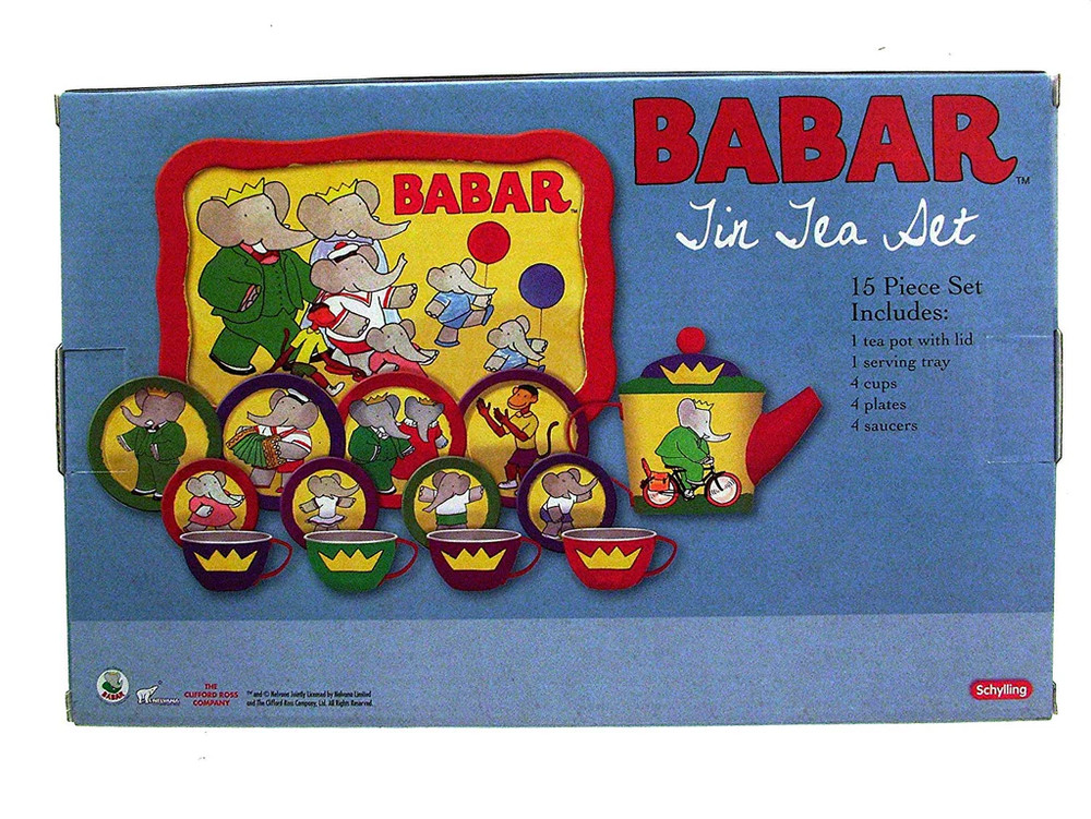 BABAR - Babar The Elephant TIN TEA SET