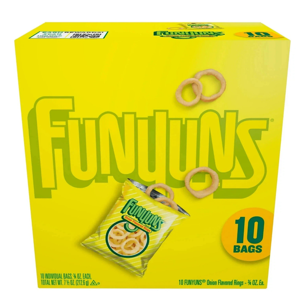 Funyuns Onion Ring Flavored Snack Chips, 10 Count Multipack