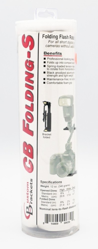 Custom Brackets CB Folding-S Camera Flash Bracket