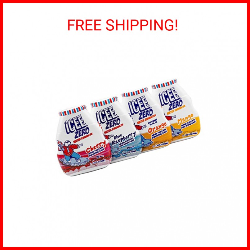 ICEE Zero Calorie Cherry, Blue Raspberry, Orange and Mango Liquid Water Enhancer