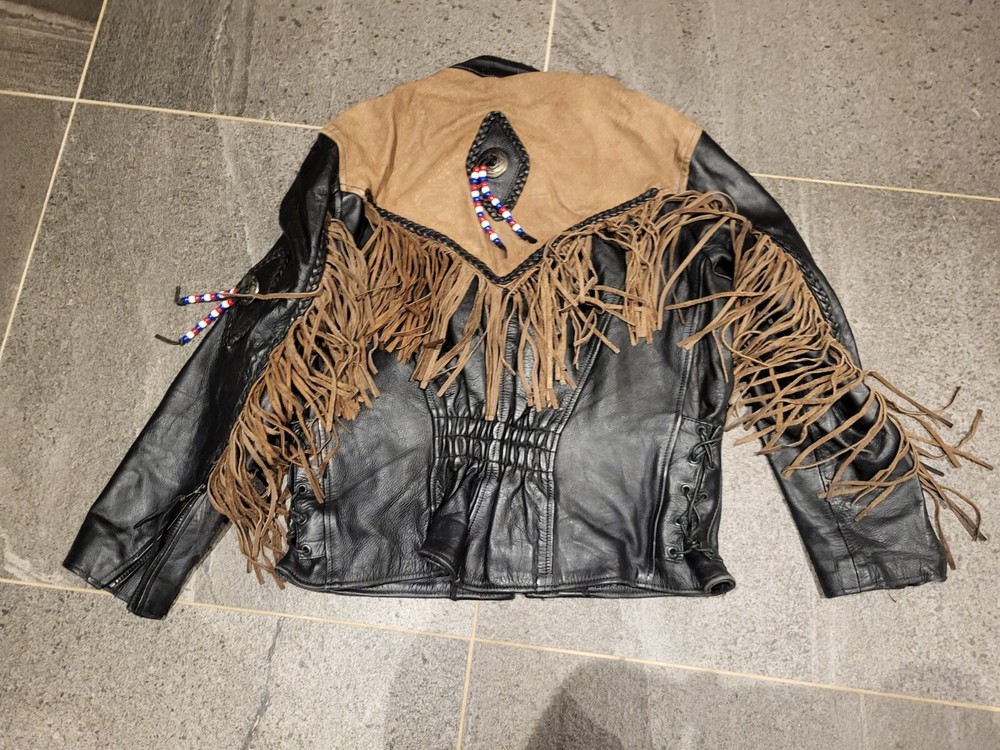 Leather motorcycle jacket Size