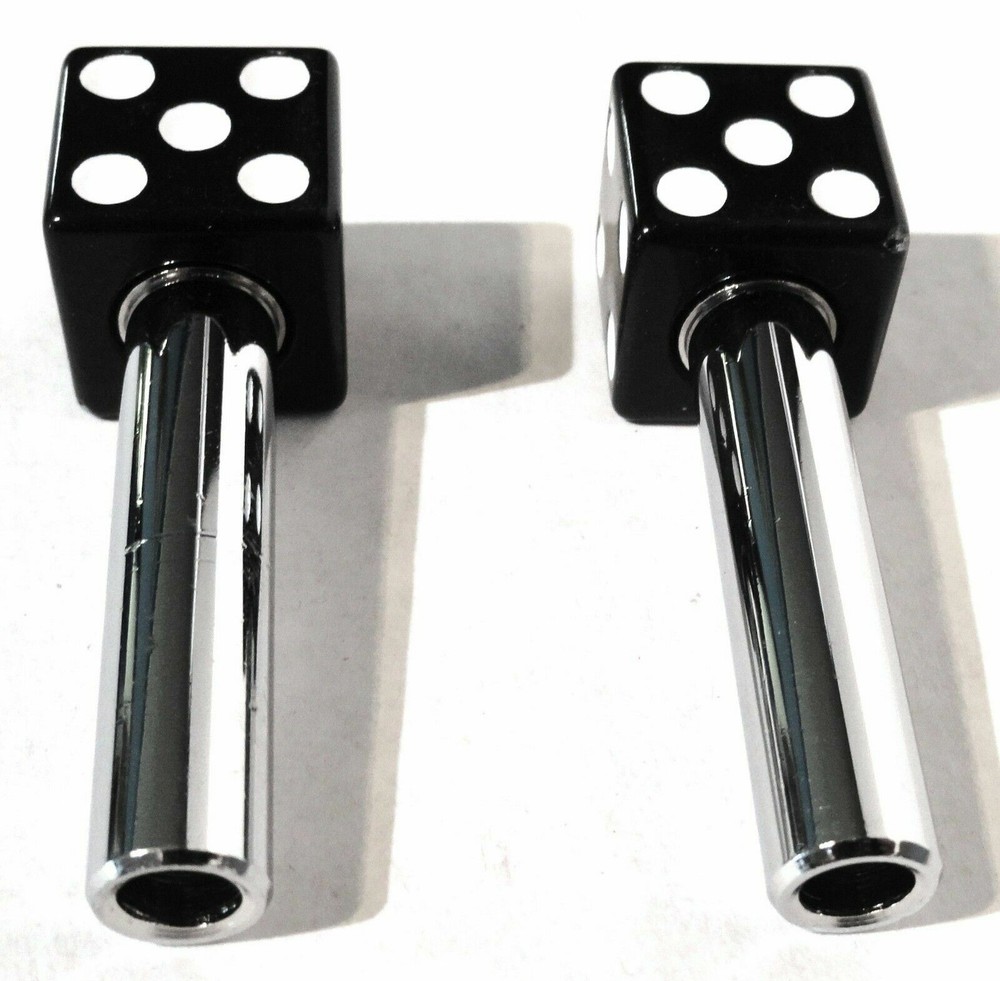 Door Lock Knobs Black Dice Screw on Inside Threaded 10-32 Plastic UP#70042