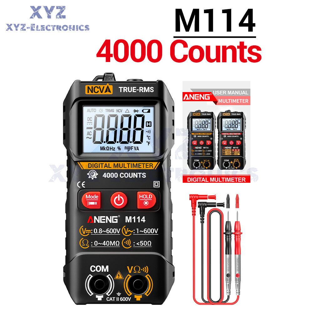 ANENG Digital Multimeter Automatic Voltmeter NCV Resistance Electrician Tester
